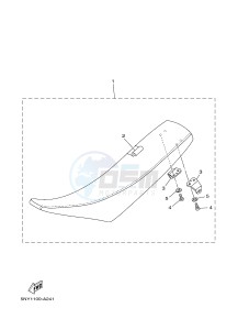 YZ250 (1SSH 1SSJ 1SSK 1SSL 1SSL) drawing SEAT