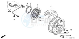 GL18009 Korea - (KO / AB) drawing REAR WHEEL