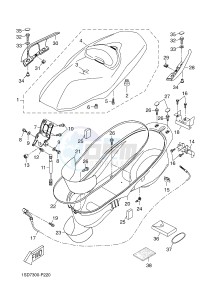 YP400RA X-MAX 400 ABS X-MAX (1SD8 1SD8 1SD8) drawing SEAT