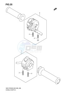 GSX-R750 (E3-E28) drawing HANDLE SWITCH