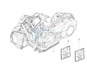 Liberty 150 4t 3v ie lem drawing Engine assembly