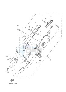 YBR125EGS (43BE) drawing EXHAUST