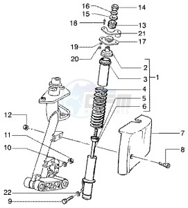 ET4 125 Leader drawing Front damper cover