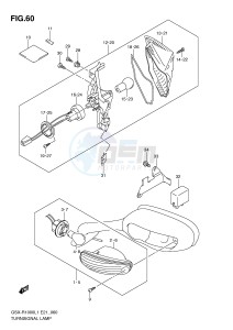 GSX-R1000 (E21) drawing TURNSIGNAL LAMP