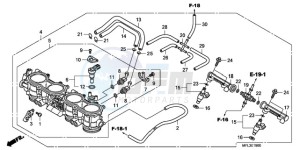 CBR1000RAA Europe Direct - (ED / ABS HRC) drawing THROTTLE BODY