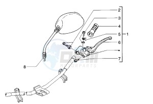 SKIPPER 125-150 drawing Rear brake control