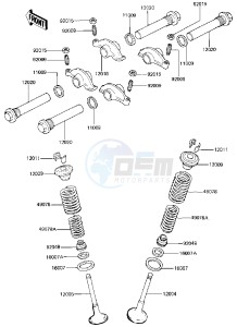 KZ 440 B (B1) drawing ROCKER ARMS_VALVES -- 81 B2- -