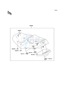 1400GTR ZG1400A9F FR GB XX (EU ME A(FRICA) drawing Seat