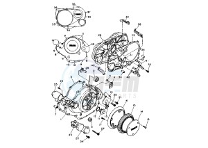 XV VIRAGO 1100 drawing CRANKCASE COVER