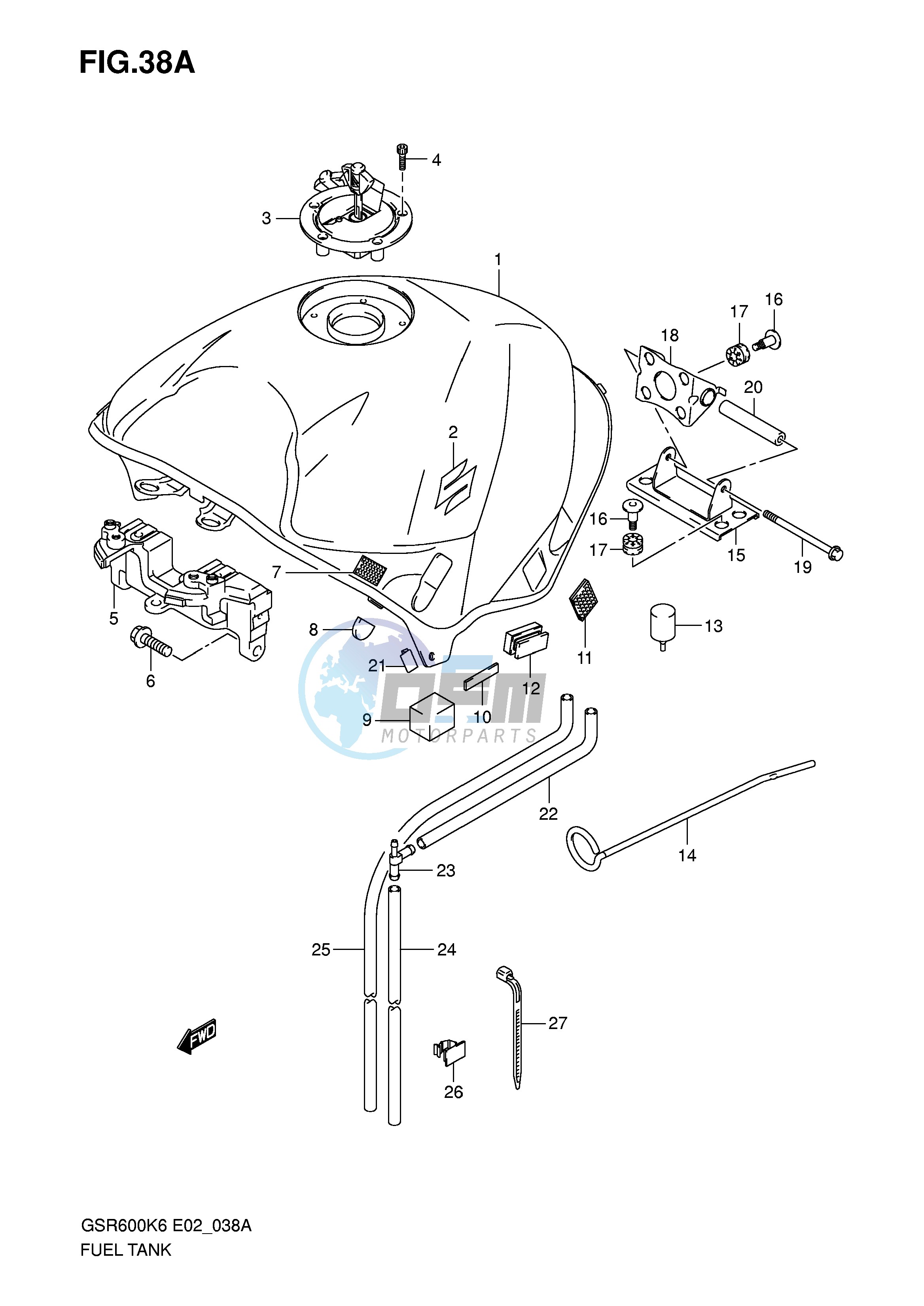 FUEL TANK (MODEL K7)