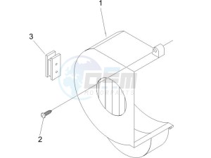 Fly 50 2t drawing Flywheel magneto cover - Oil filter