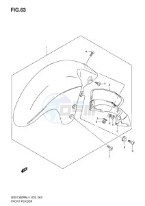 GSX1300R drawing FRONT FENDER L4