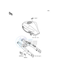 NINJA 250SL BX250AGFA XX (EU ME A(FRICA) drawing Labels