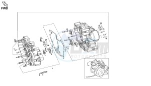 SENDA R-SM DRD RACING - 125 CC VTHDR2A1A VTHDR1A1A 4T drawing CRANKCASE