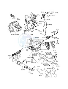 Z800 ABS ZR800BDS FR GB XX (EU ME A(FRICA) drawing Muffler(s)