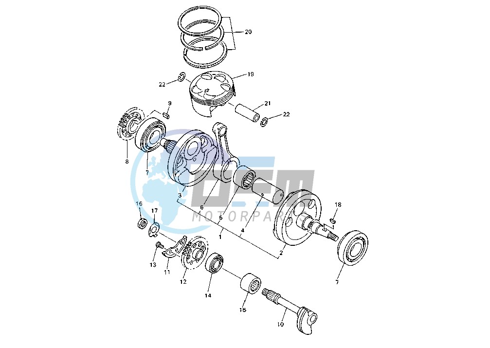 CRANKSHAFT PISTON MY00