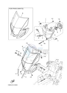 XTZ125E (1SBB) drawing HEADLIGHT