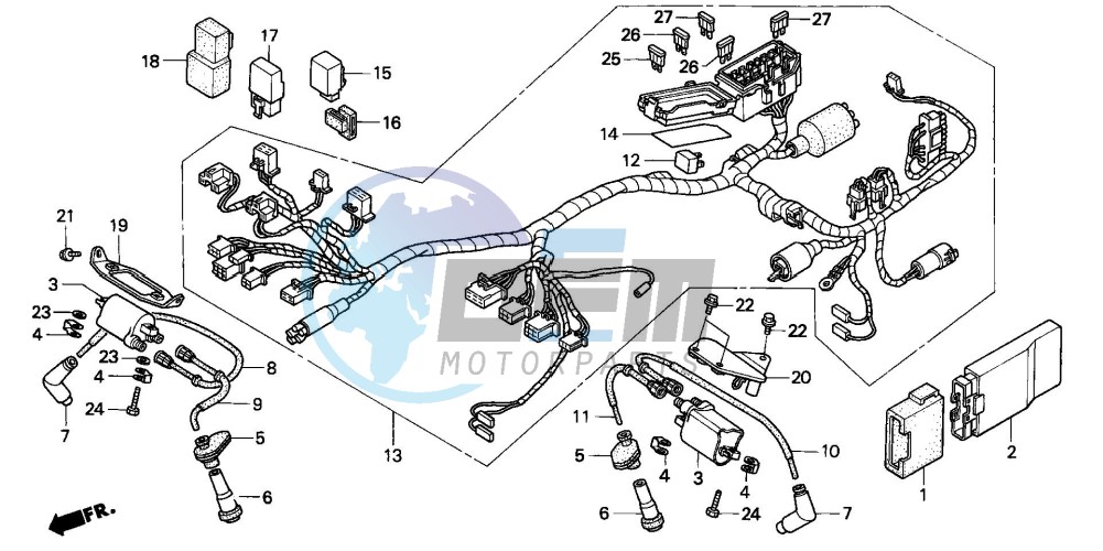 WIRE HARNESS/ IGNITION COIL (2)