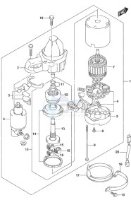 DF 70A drawing Starting Motor