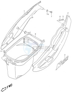 AY50 (V-W-X-Y) katana drawing FRAME COVER (model Y)