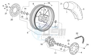 Pegaso Strada-Trail 650 ie drawing Rear wheel III