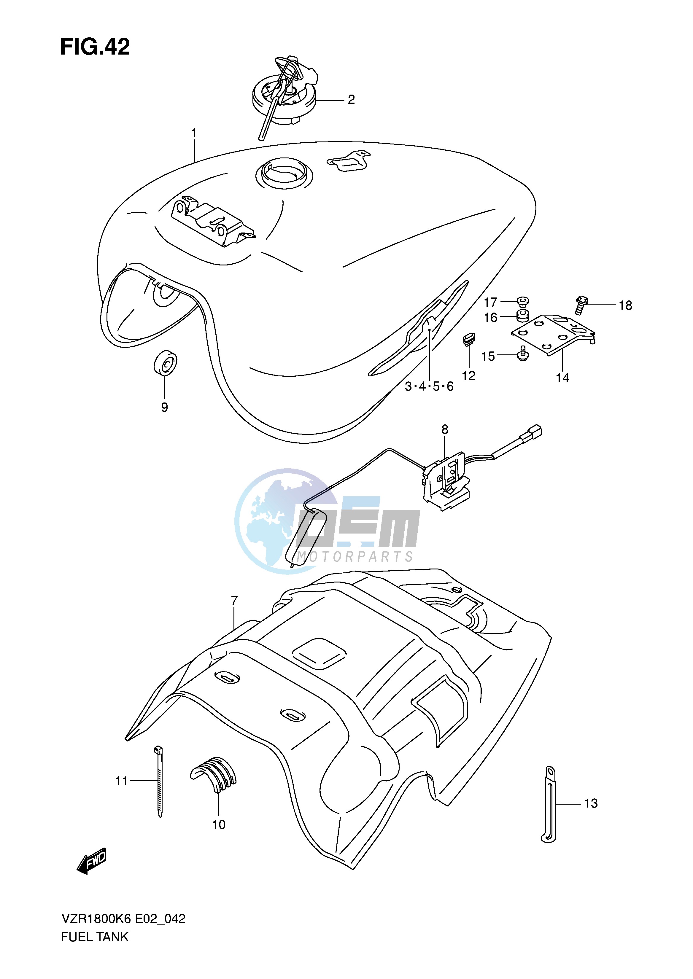 FUEL TANK (VZR1800K6 UFK6 K7 U2K7)