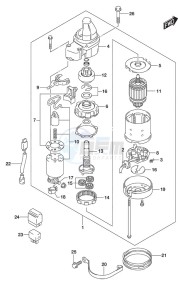 DF 225 drawing Starting Motor