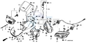 TRX500FEB drawing HEADLIGHT