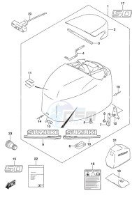 DF 50A drawing Engine Cover