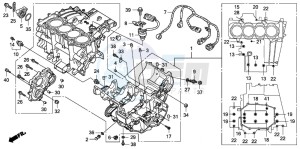 CBF1000T drawing CRANKCASE