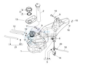 Liberty 50 4T PTT (B-NL) drawing Fuel tank