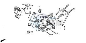 CR80R drawing FRAME BODY