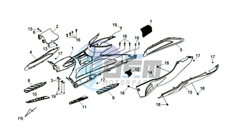 FOOTREST / FRAME COWLING