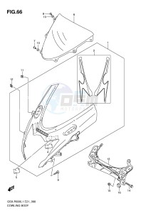 GSX-R600 (E21) drawing COWLING BODY