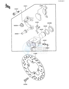 KXT 250 B [TECATE] (B1) [TECATE] drawing REAR BRAKE