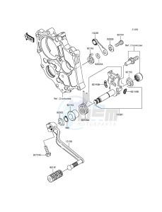 ER-6F_ABS EX650FFF XX (EU ME A(FRICA) drawing Gear Change Mechanism