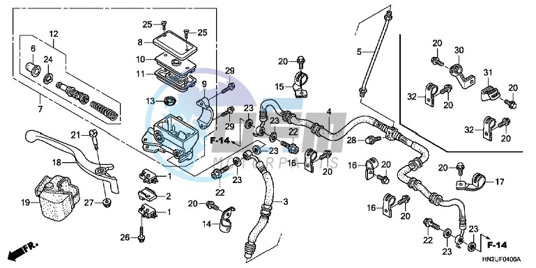 FRONT BRAKE MASTER CYLINDER