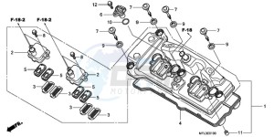 CBR1000RA9 Europe Direct - (ED / ABS MME REP) drawing CYLINDER HEAD COVER