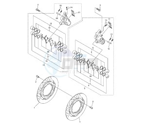 FZ6 FAZER S2 600 drawing FRONT BRAKE CALIPER