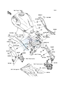 VERSYS KLE650A9F GB XX (EU ME A(FRICA) drawing Side Covers/Chain Cover