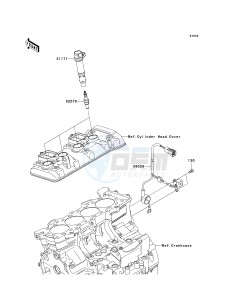 ZX 600 P [NINJA ZX-6R] (7F-8FA) P8FA drawing IGNITION SYSTEM