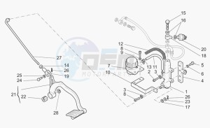 California 1100 EV PI Cat. Stone/Touring PI Cat drawing Rear master cylinder