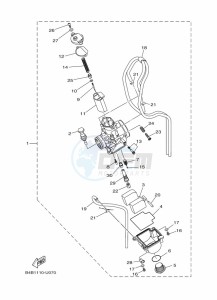 YZ85LW (B0G4) drawing CARBURETOR