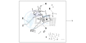 XL700VA9 UK - (E / ABS MKH SPC) drawing PANNIER STAY