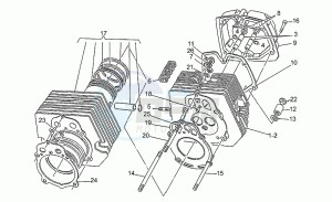 Targa 750 drawing Cylinder head