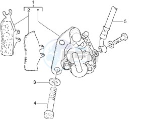 DNA 50 drawing Front brake caliper