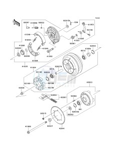 VN 800 A [VULCAN 800] (A10-A11) [VULCAN 800] drawing REAR WHEEL_CHAIN