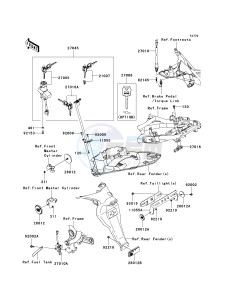 EX 650 C [NINJA 650R] (C9F) C9F drawing IGNITION SWITCH_LOCKS_REFLECTORS