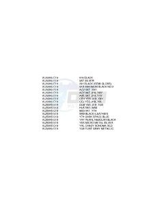 VL250 (E19) drawing * COLOR CHART *