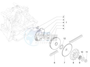 PRIMAVERA 50 4T 4V NOABS E2 (NAFTA) drawing Driving pulley